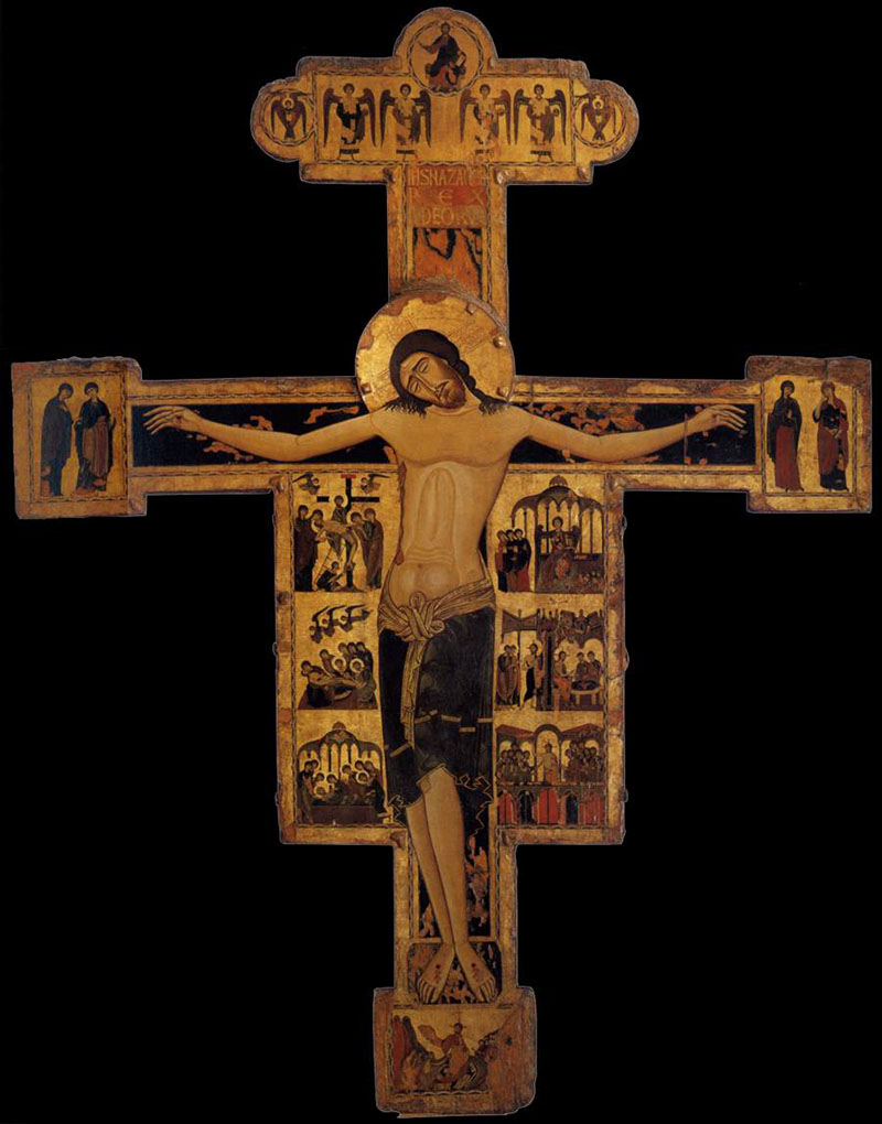 4.5. Maestro bizantino crocifisso del museo nazionale di san matteo pisa 1230 circa tavola sagomata 2