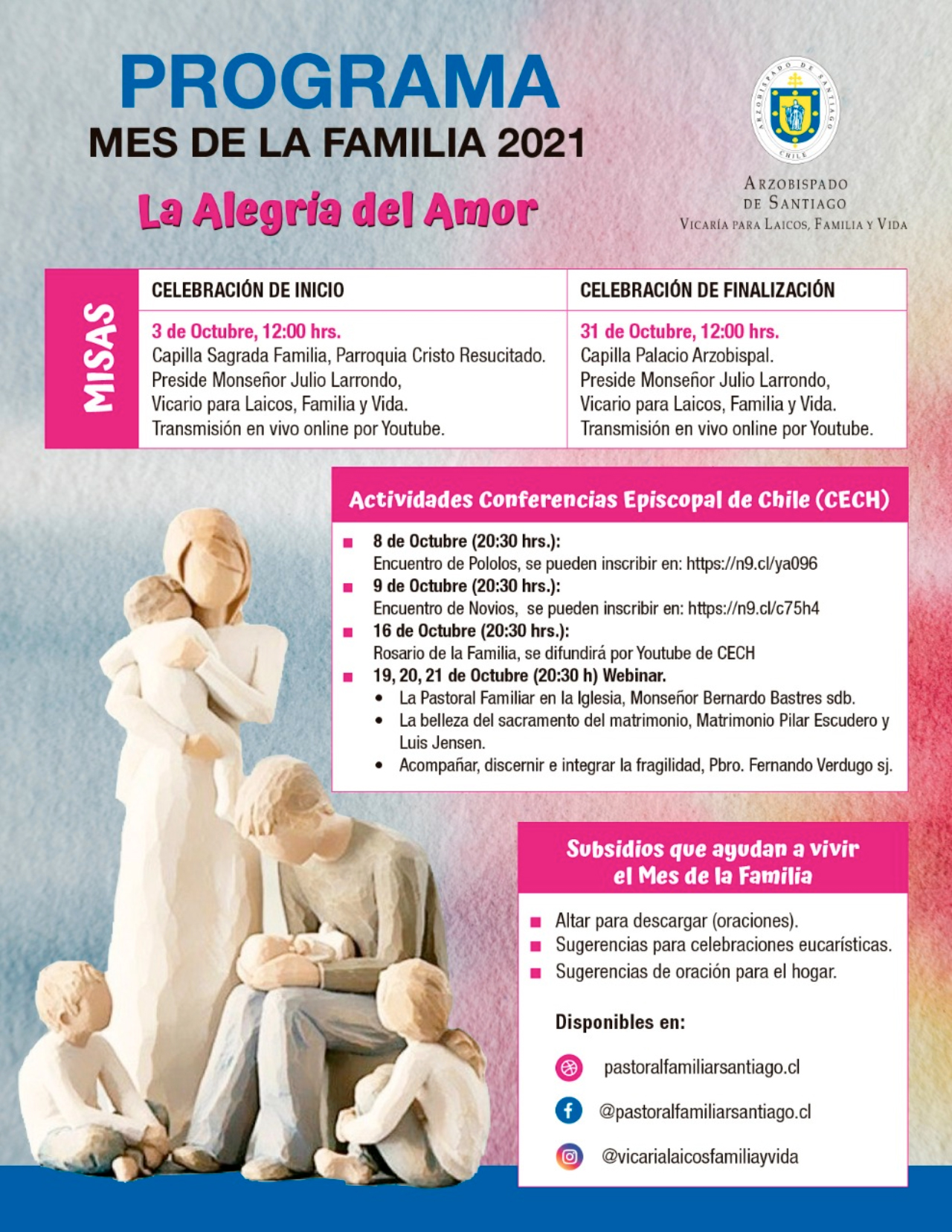 Mes de las familias 2021: a la luz de Amoris laetitia - Pontificia  Universidad Católica de Chile