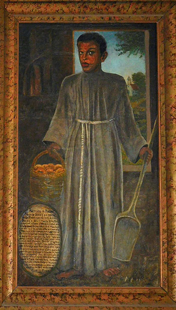 Retrato de Andres de Guinea en la Recoleta Franciscana
