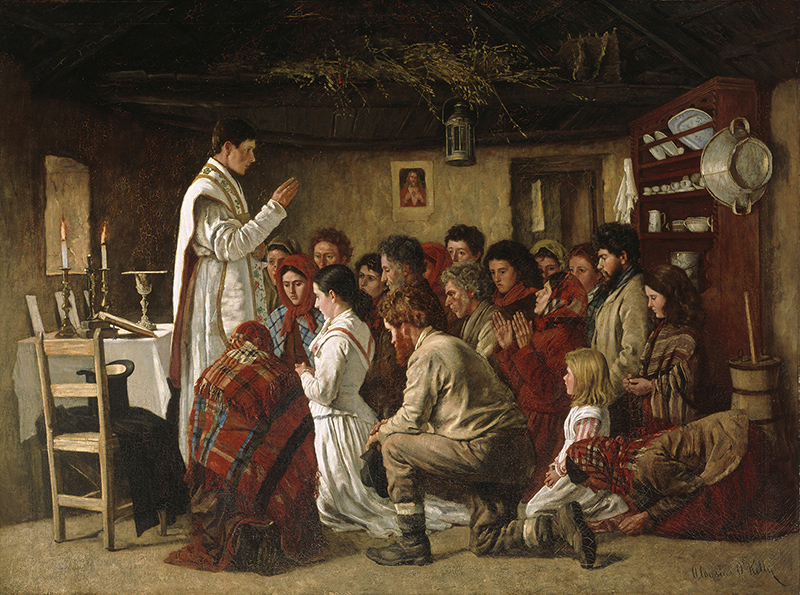 3.4. Aloysius OKelly Mass in a Connemara Cabin 1883