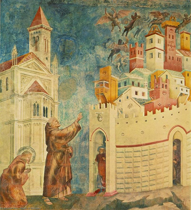 2.3. Giotto di bondone legend of st francis 10 exorcism of the demons at arezzo