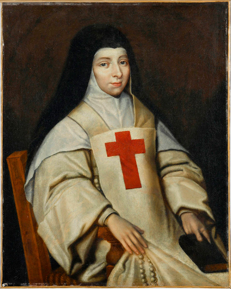 3.4. Retrato de Jacqueline de Sainte Euphemie Pascal hermana de Blaise Pascal. Anonimo Francia SXIX