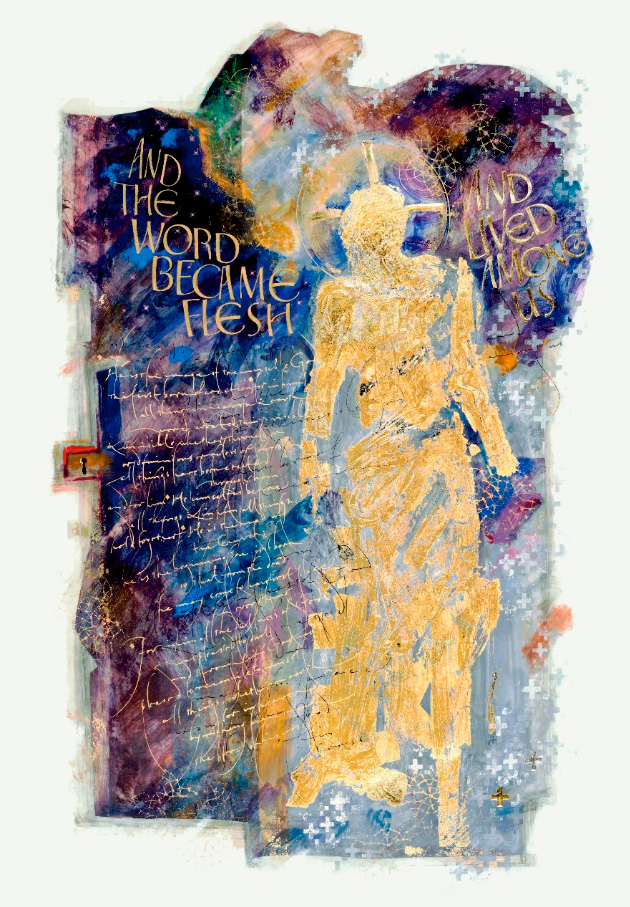 2.3. Evangelio de Juan Frontispicio Donald Jackson Copyright 2002 La Biblia de San Juan y el Museo Hill Biblioteca de Manuscritos Orden de San Benito Collegeville